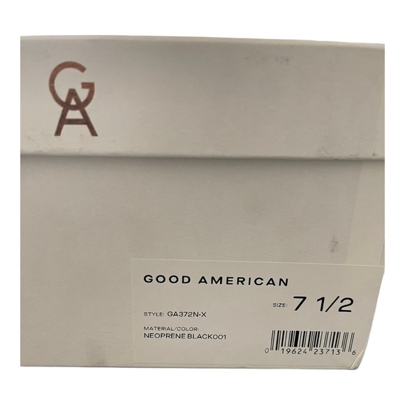 Good American Knotted Strappy Slip On Mule Block Heel Shoes NWT Size 7.5 - Picture 5 of 5